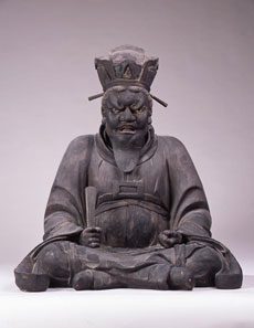 閻魔王坐像（十王像のうち）　甚目寺蔵
